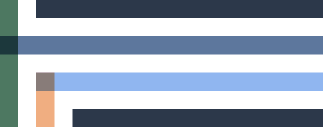 Coloured bars and columns